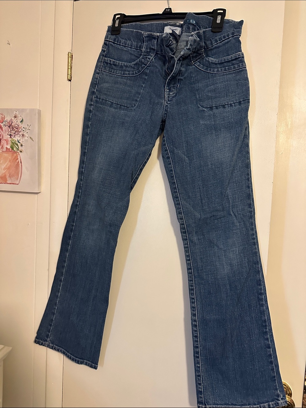 Old Navy Women's Blue Flare Jeans - Mid Wash